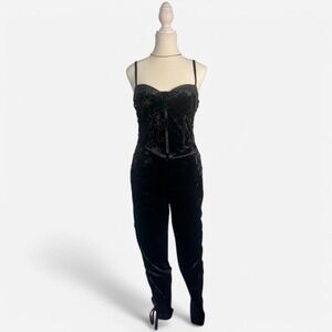 Black‎ Velvet Jumpsuit